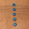 Swiss Blue Quartz Gemstone Jewelry bracelet &Earring 7-8''