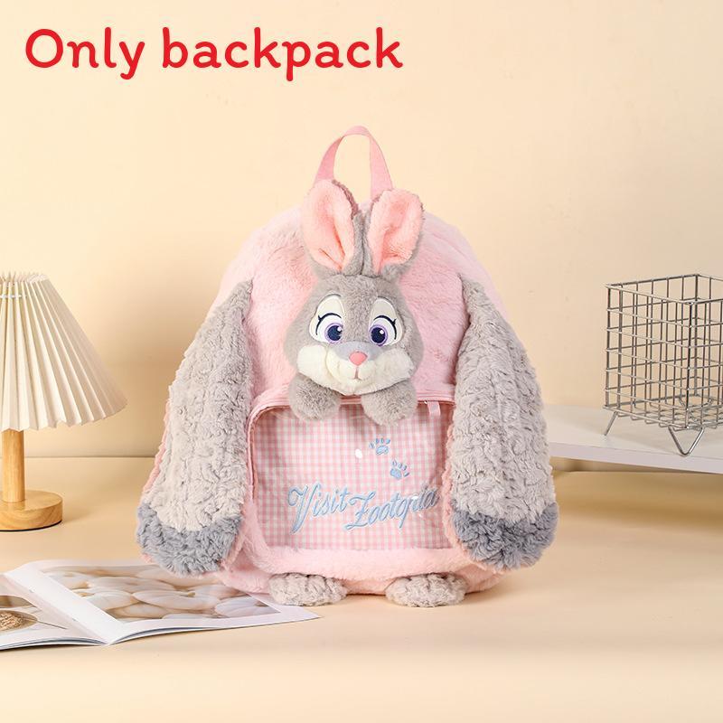 Zootopia Judy Plush Backpack With Soft Long Pile For Kids And Teens
