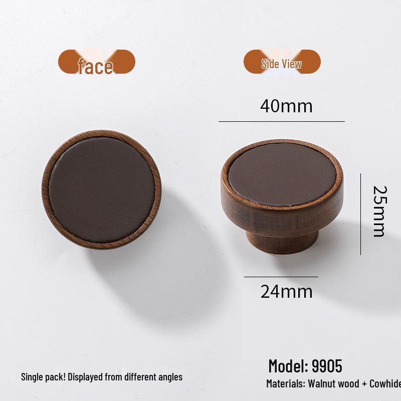 Solid Wood Cartoon Drawer Pull Knob for Children's Room
