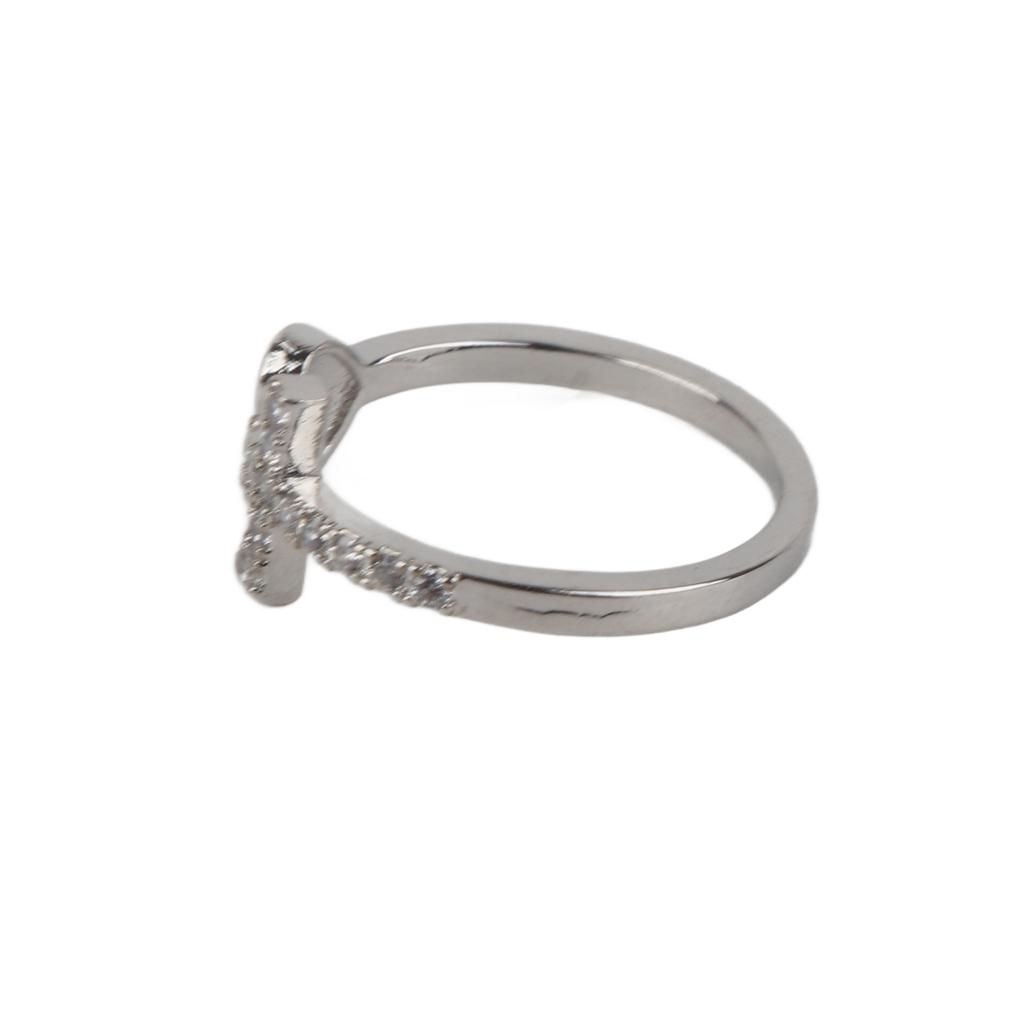 Cross Peach Heart Open Ring Fashionable Finger Ring Adjustable Open Rings Female Jewelry Gift
