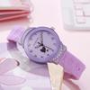 Studentklocka Flickor Kvarts Silikonarmband Med Dekorativ Urtavla För Mellanstadiet Tonåringar
