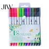 Non-toxic Drawing Markers Set, with Brush And Fine Point Tips, Washable Water-soluble Tools Ink Supplies, for Hand-Drawn Creation Art Practice