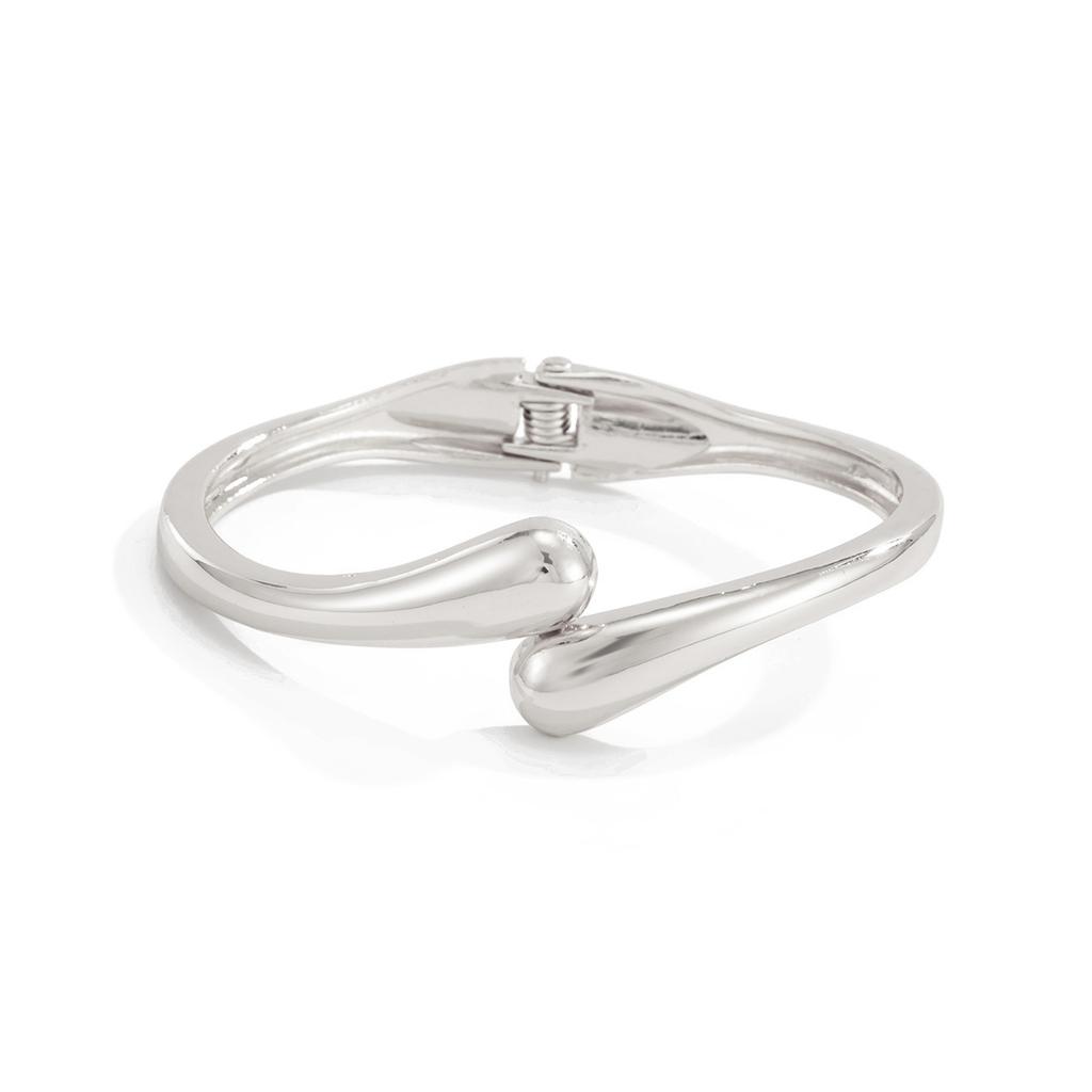 Fashion Metal Glossy Water Drop Spring Buckle Bracelet Female, Hip Hop Wind Geometric Irregular Bracelet