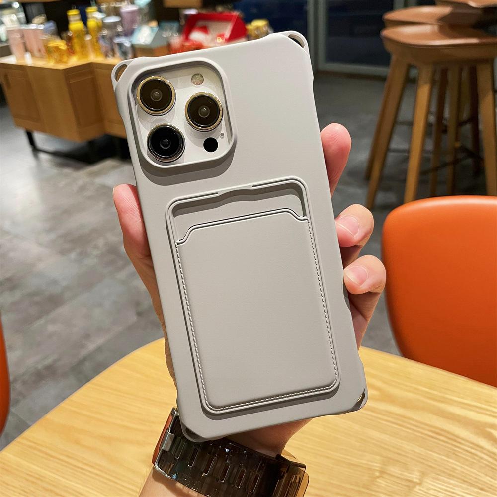X Four Corners Anti-drop Card Mobile Phone Case Apple 17PROMAX Anti-drop Mobile Phone Case Silicone Card Case 13PRO Suitable