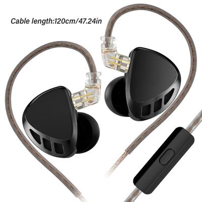 Saga Dynamic Earphones With/without Microphone, In Line Control Mobile Phones Computer Gaming In Ear Sports Earpieces