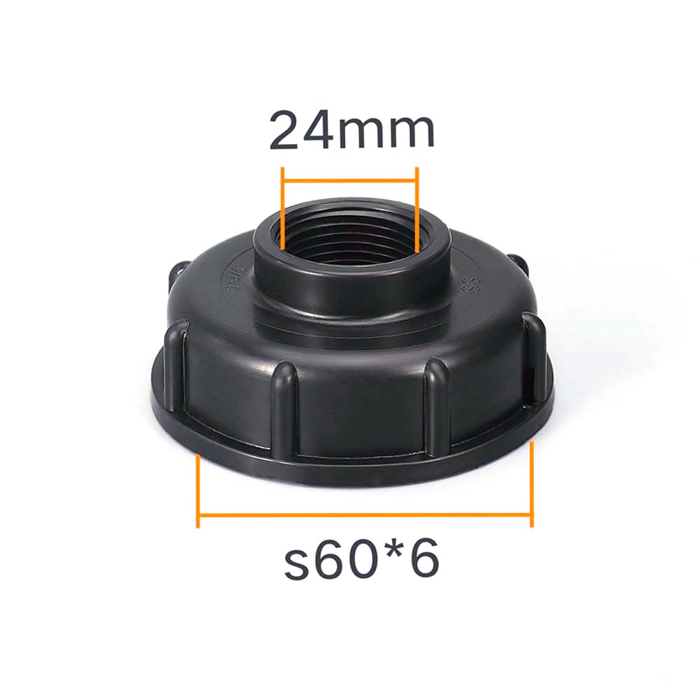 Durable 60mm Female Thread Adapter IBC Fuel Tank IBC Tank Adapter Connector S60X6 Coarse Thread Cap