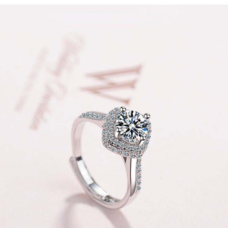 Lindon Classic Copper Alloy Zircon Ring Ladies Jewelry Wedding Promise Party Gift