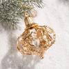 Gangheng Gold Star Pendant and Irregular-Shaped Christmas Tree Ornaments Set