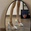 Fashion Girl High Heels Children's Spring Design Sense Niche Stiletto Single Shoes