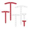 Perimeter Measurement Stick Acrylic Depth Measuring Tool T Shape Measuring Ruler for Tabletop Wargames Accurate Gaming Measurement