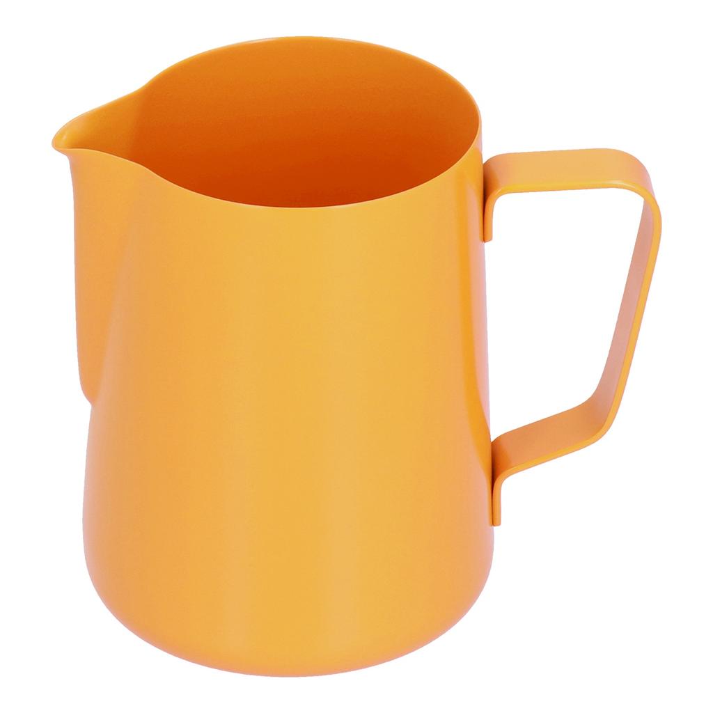 600ml Rostfritt Stål Skumkanna Mjölk Kaffe Skumkanna med Spetsig Hällpip för HemmetOrange