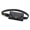 LEX STANDARD Leather Waist Belt Small Item BL045 Bag, Pouch, Case, Wallet, 2-Way, Women's, (1, Black)