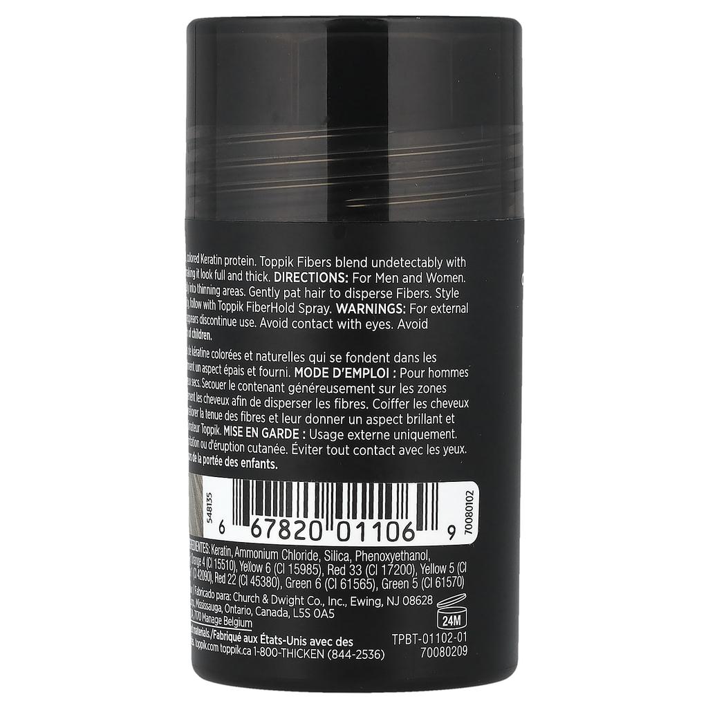 Toppik, Hair Growth Fiber, Gray, 12g (0.42oz)