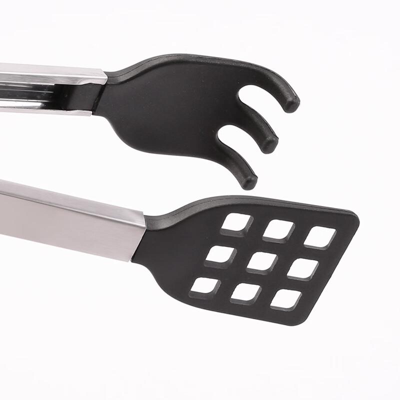 Durable Stainless Steel Nylon Food Tongs Set