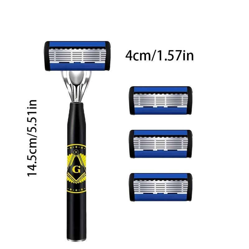 Six-layer Blades Minimize Irritation, Reusable Frame, Imported Blades, and Simple Head Interchange Options.