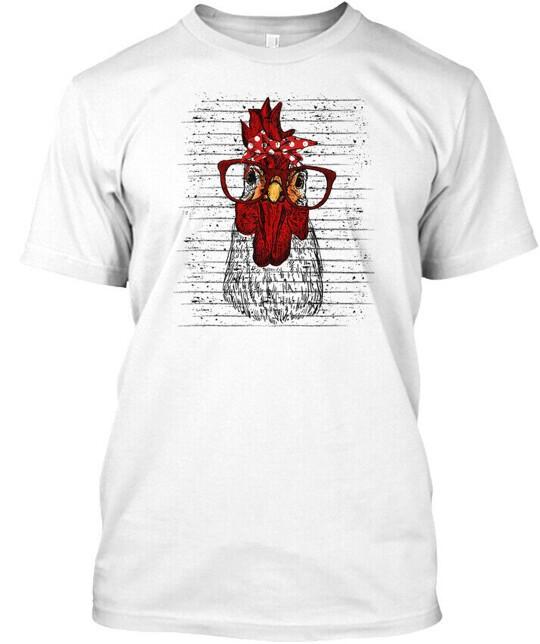 Chicken Mom Wearing Glass With The Styli T-Shirt Made in the USA Size S to 5XL S