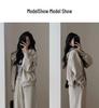 Women's Hong Kong Style Autumn-Winter Casual Sweatshirt & Wide-Leg Pants Set - Age-Reducing, Slimming, Hooded Two-Piece for Running