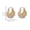 ZAKOL Irregular Metal Zircon Earrings European American Style Personalized Fashion Stud Earrings Ladies Girls Travel Accessories