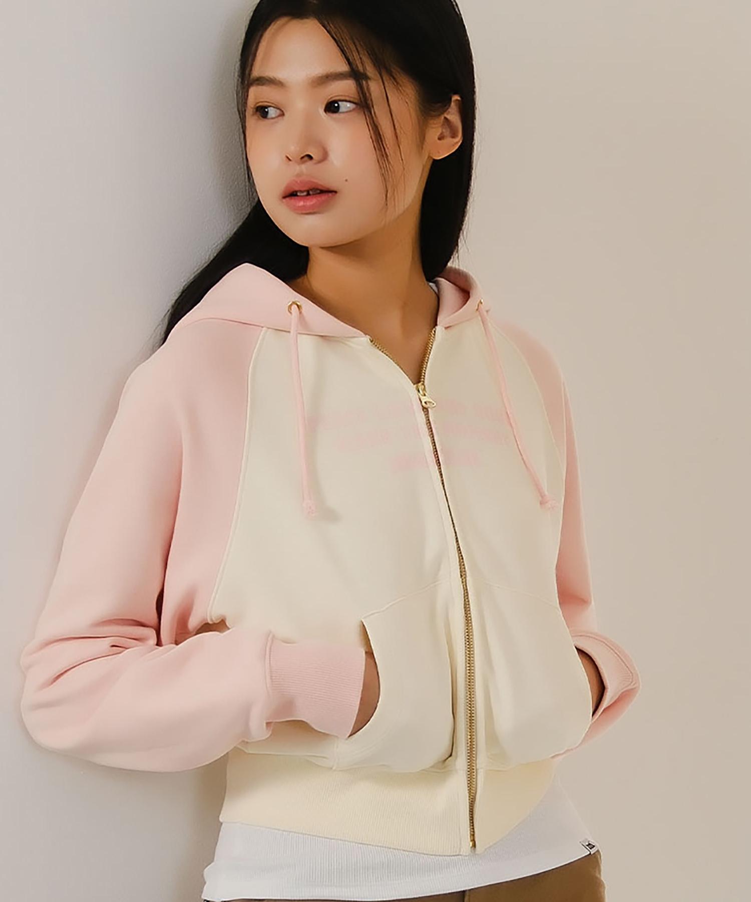 Mark M Women S Slogan Raglan Zip-Up Hoodie (Mjibh8250) S