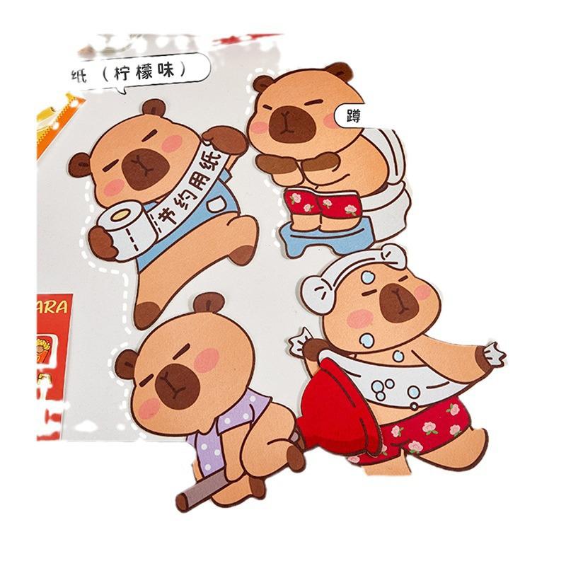Capybara Toilet Mat Deodorizing Stickers Deodorizing Capybara Deodorizing Stickers Cartoon Toilet Mat Self-Adhesive Deodorizing