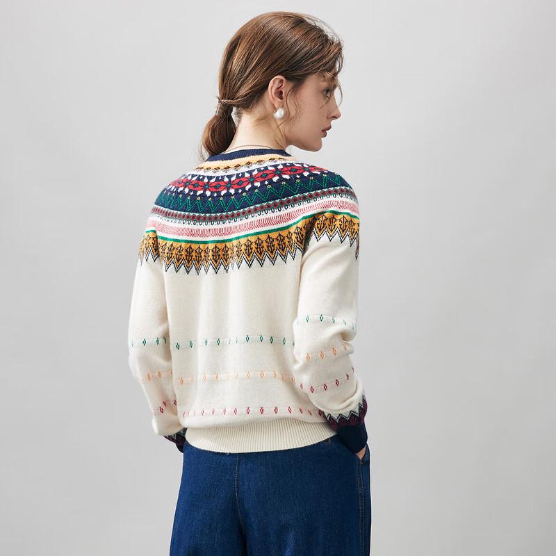 Comon Boca 2025 Autumn/Winter Fair Isle Jacquard Cashmere Sweater