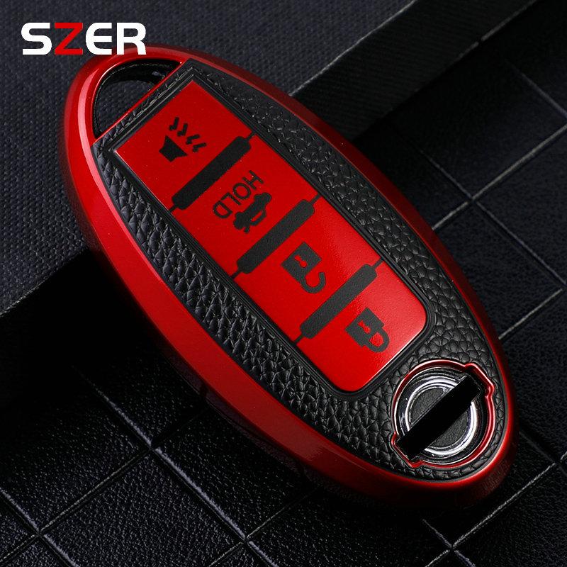 3 4 buttons Car Key Case Cover for Nissan Leaf Micra Qashqai J11 J10 X Trail T32 Versa Note Patrol Key Fob Cover Accessories