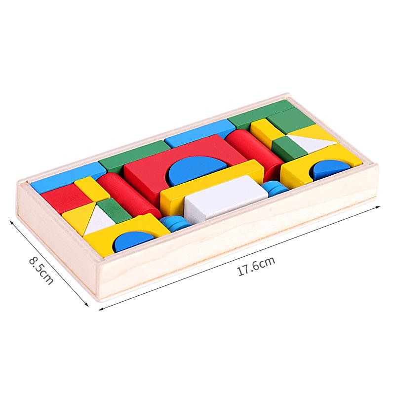 

Children s 120-Piece Wooden Building Blocks Dominoes Toy - Exercise Thinking with Versatile Stack and Long Strips Play