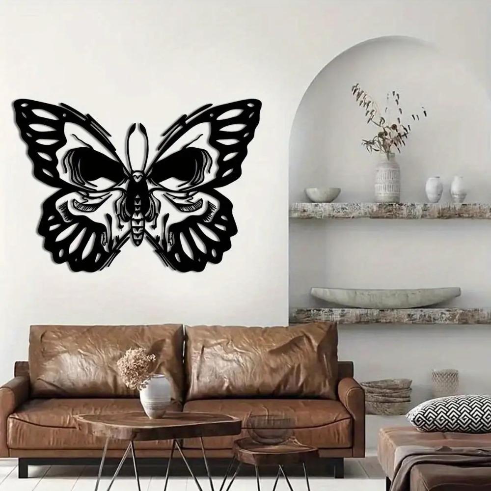 Charming Metal Butterfly Wall Art Indoor Outdoor Garden Terrace Balcony Decor