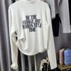 C S In The Room Women S Change fleeCe leTTerIng Ribbed Polo Long Sleeve T ShirT 