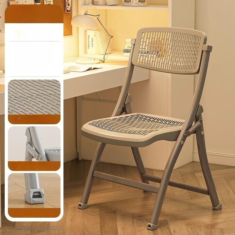 Folding Chair with Backrest – Dormitory Computer Chair, Training & Conference Chair, Household Dining & Office Plastic Stool