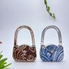 New Foldable Handbag Hook Lovely Design Portable Purse Hanger Holder Alloy Material Cute Shape Folding Bag Hook Home Decoration