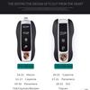 3 PCS Carbon Fiber Gloss Car Key Case For Porsche Cayenne 9ya Panamera 971 911 Macan Cover Replace Hard Shell