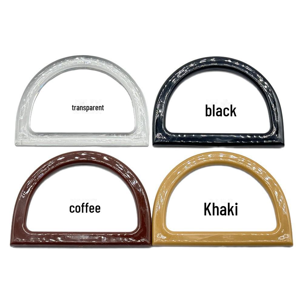 "Handmade Wooden Bamboo Round D-Shaped Bag Handle Gift Box"
