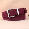Leather Belt Ladies Cowhide Velvet Belt Casual Pin Buckle Women'S Belt Trend