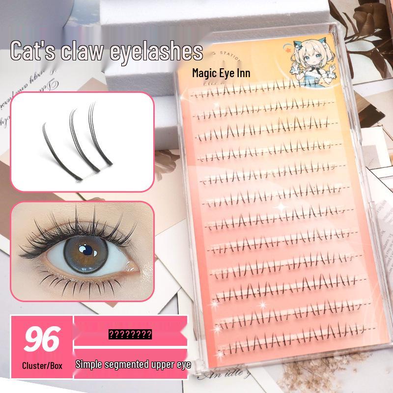 

Станция «Волшебный глаз»: Натуральные кошачьи лапки нижние ресницы - Супермягкие и невидимые для начинающих, Дизайн подсолнуха, Одиночный пучок. Paw 12 rows, 96 clusters