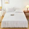 Solid Color Bed Skirt Single Bed Cover Non-slip Mattress Protector 1.2/1.5/1.8M  (Without Pillowcase)