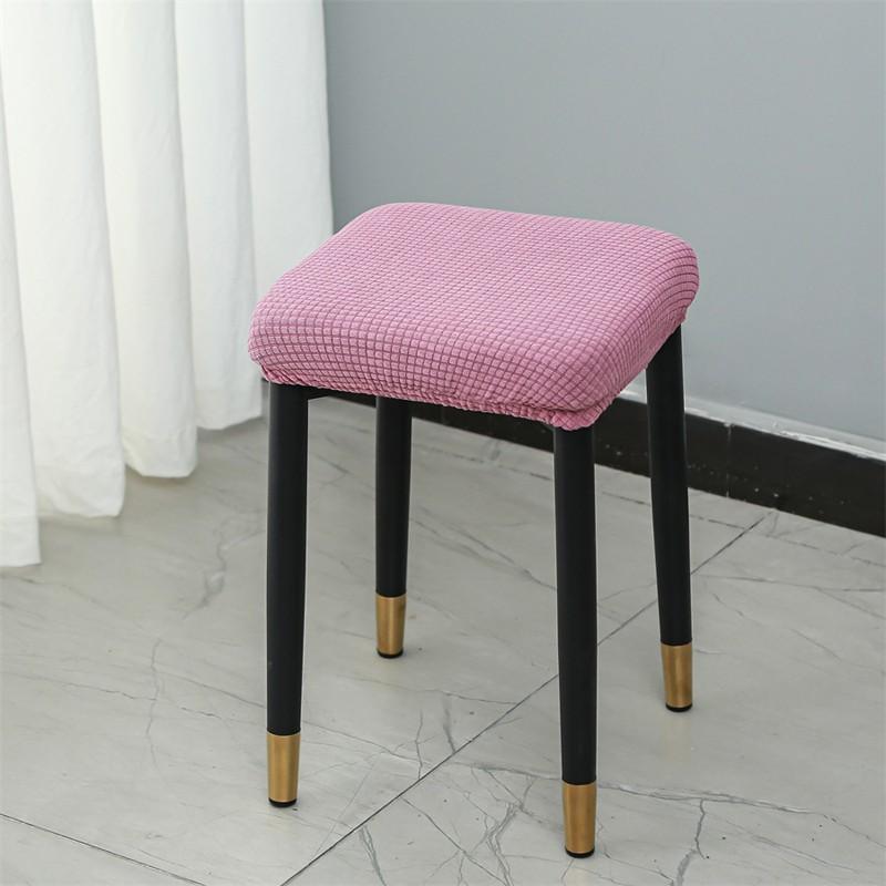 Elastic Chair Seat Cover Thickened Small Stool Cover Home Stool Cover Dustproof Dining Chairs Slipcovers Seat Case Home Decor