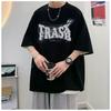 Men T-Shirts Letter Graphic Print Fashion Brand Tees for Men Oversize Tshirts Men Clothing Casual Tee Man Summer Korean Retro