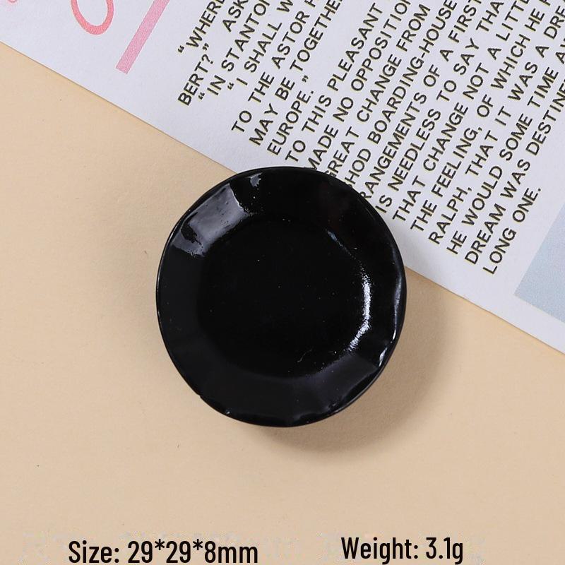 Multi-Color Resin Accessories: DIY Shoe Buckles, Cream Glue Hairpins, Cartoon Designs, Round Plates