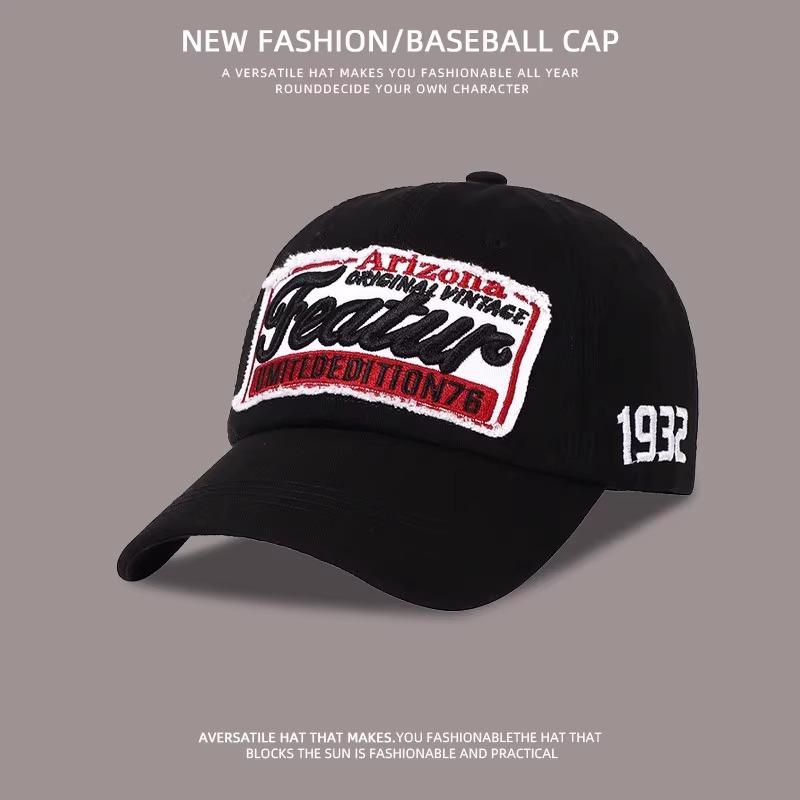 

Мужская бейсболка с большой головой весна и лето и буквы трехмерная вышивка мягкий верх универсальная бейсболка