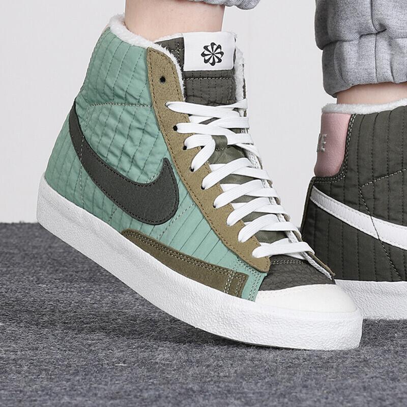 Nouvelles Nike Blazer Mid 77 Vert Pétrole GS DO5216-331