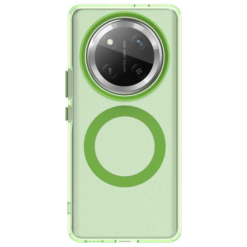 For Honor X9C Case Cover Honor X9C Capa Back Transparent Wireless Charging Annular Magnetic Matte Clear Fundas Huawei Honor X9C