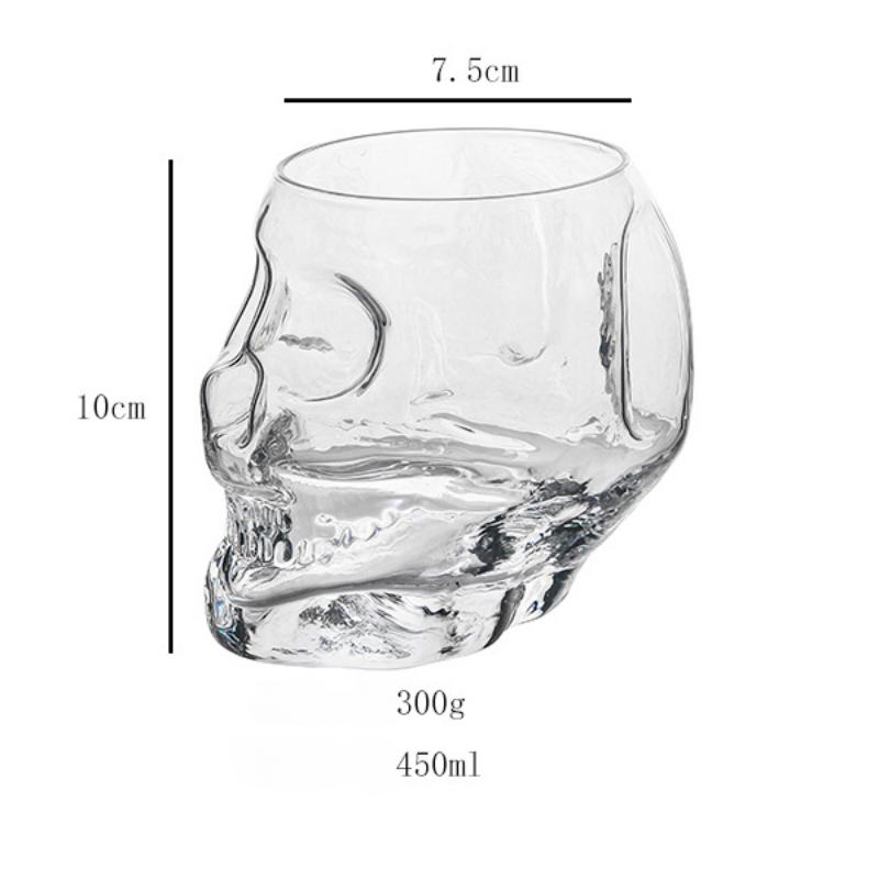 

Креативный Хэллоуин Стеклянный Бокал для вина Забавная Голова Скелета Винный Бокал Для Виски Коктейль Бокал Для Бара Аксессуары 450ml чистый