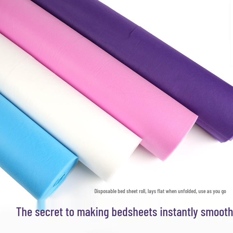 Thickened Non-Woven Waterproof & Oil-Proof Beauty Bed Sheet Roll with Hole for Single Massage Bed