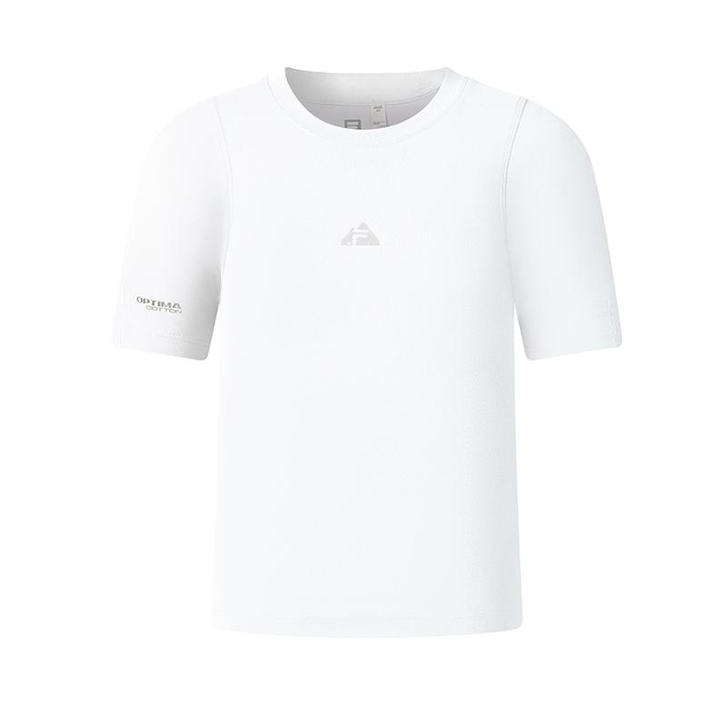 FILA Explore Trendy Fashion Versatile Casual Sports T-Shirt Women tops Bright-White A11W627103FWT S