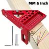3D Multi-Angle Measuring Ruler, 45/90 Degree Aluminum Woodworking Square Protractor, Miter Triangle Ruler Layout Measuring Tool