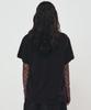 Nigaennikol Big Rose Sleeve Top_Black Pink