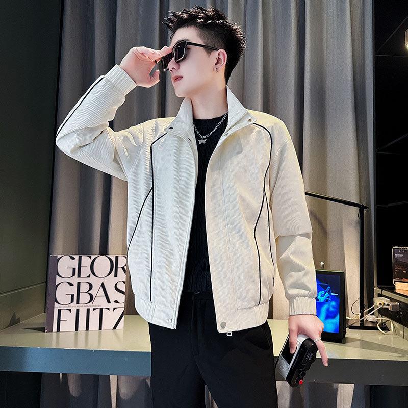 JK168 - Men s Trendy Green Autumn Jacket Extra Large (XL)