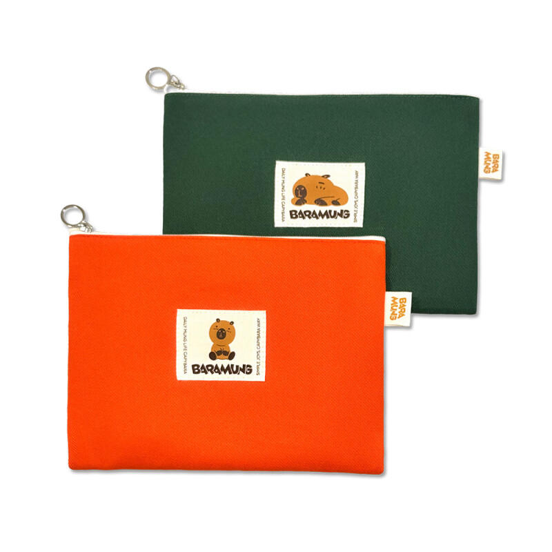 Oxford Flat Pouch Orange (Medium)