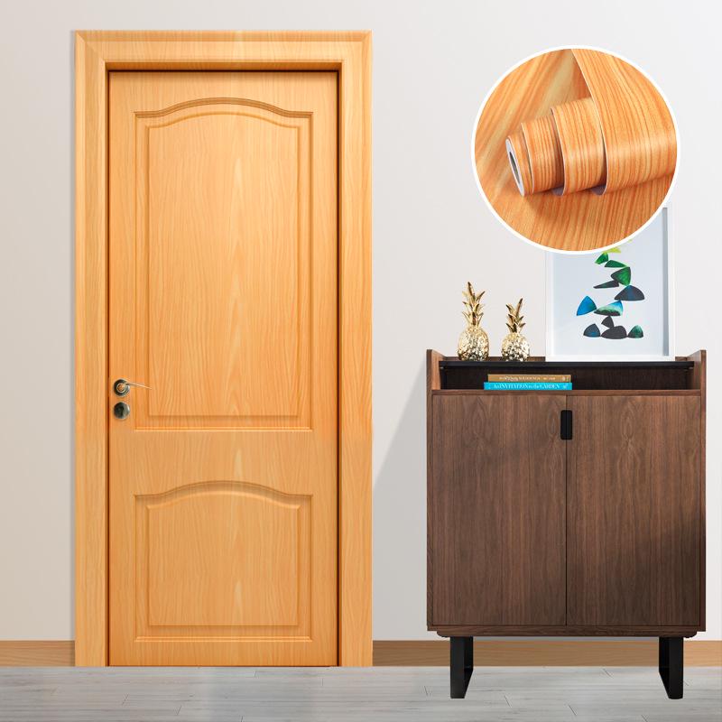 Self-Adhesive Imitation Wood Grain Wallpaper - Moisture-Proof Wall Decoration for Bedrooms